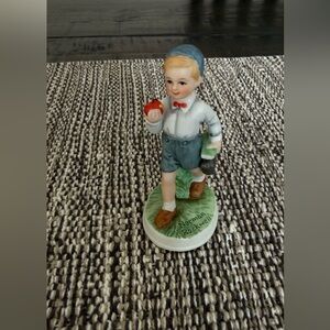 Vintage Boy With An Apple Figurine “Teacher’s  Pet” Norman Rockwell